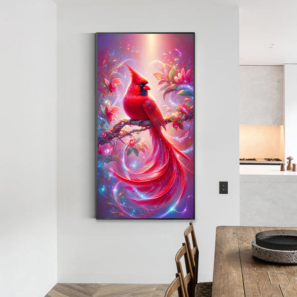 Red Cardinal - Full Round Drill Diamond Painting 40*70CM