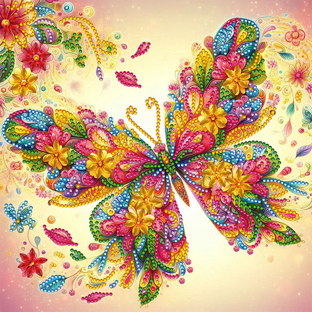 Butterfly - Special Shaped Drill Diamond Painting 30*30CM
