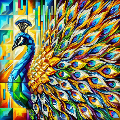 Peacock - Special Shaped Drill Diamond Painting 30*30CM