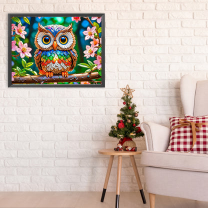 Owl - Special Shaped Drill Diamond Painting 40*30CM