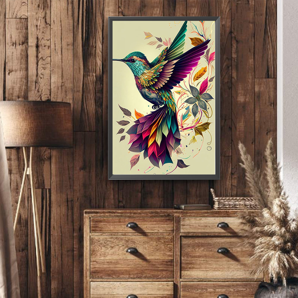 Hummingbird - Full Round Drill Diamond Painting 40*60CM
