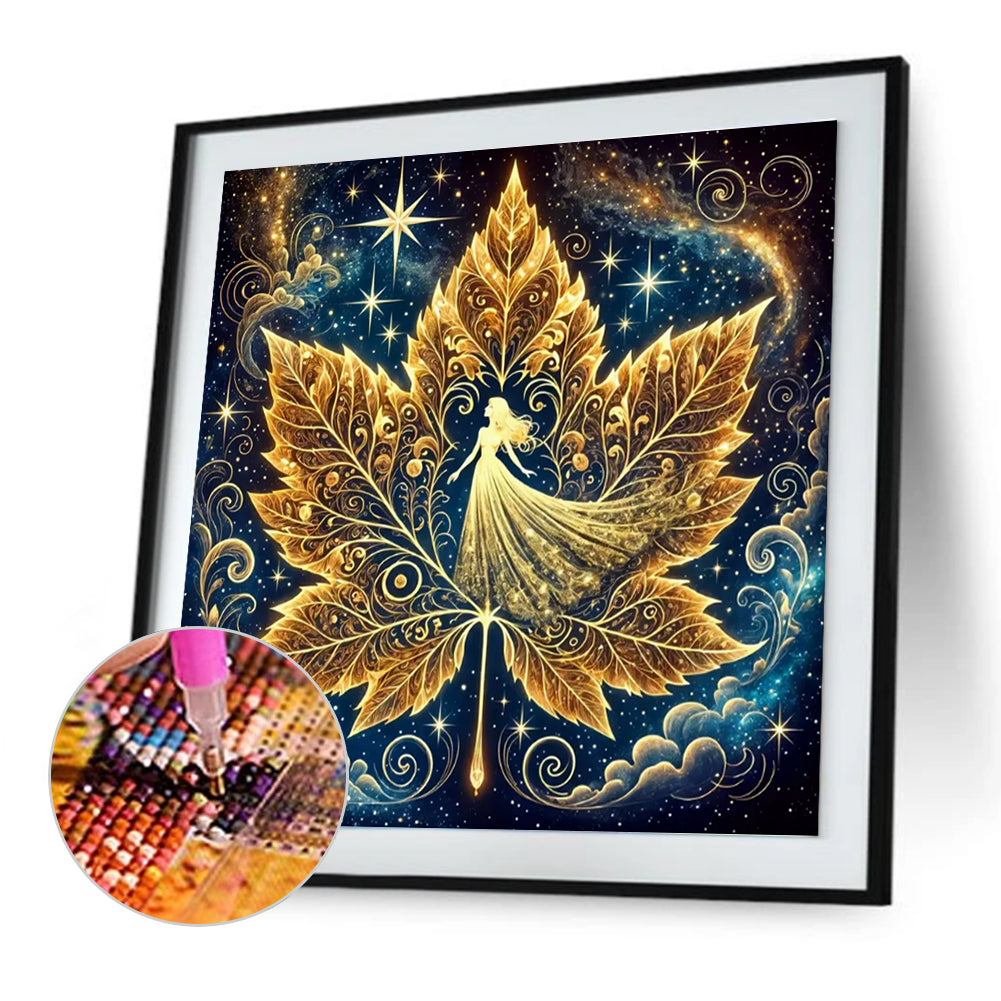 Magical Maple Leaf - Full Round Drill Diamond Painting 30*30CM