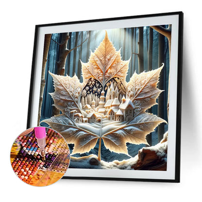 Magical Maple Leaf - Full Round Drill Diamond Painting 30*30CM