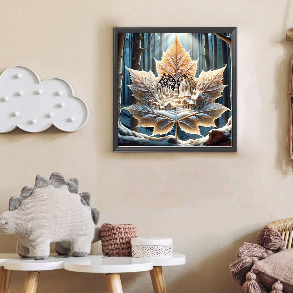 Magical Maple Leaf - Full Round Drill Diamond Painting 30*30CM