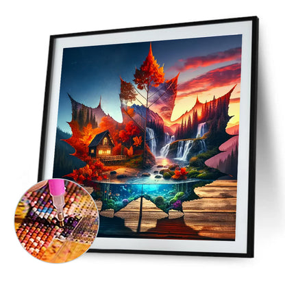 Magical Maple Leaf - Full Round Drill Diamond Painting 30*30CM