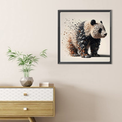 Stone Art Panda - Full Round Drill Diamond Painting 30*30CM