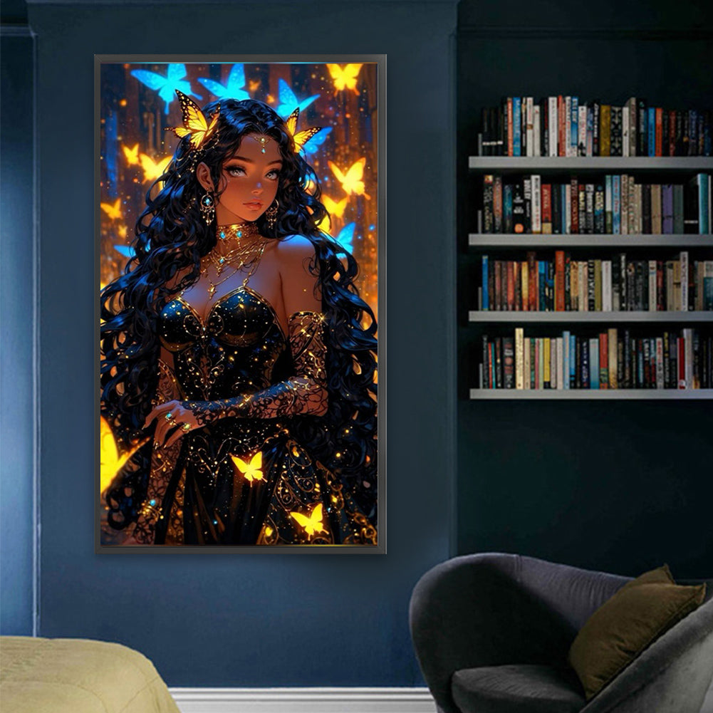 Black Beauty - Full Square Drill Diamond Painting 40*70CM