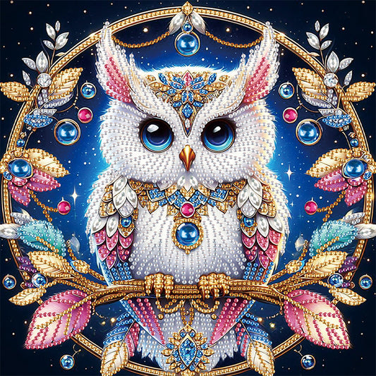 Owl - Special Shaped Drill Diamond Painting 30*30CM