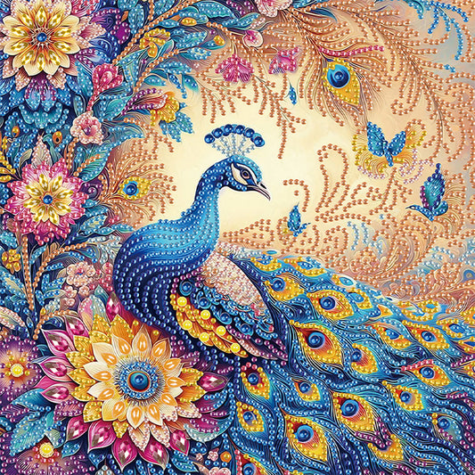 Peacock - Special Shaped Drill Diamond Painting 30*30CM