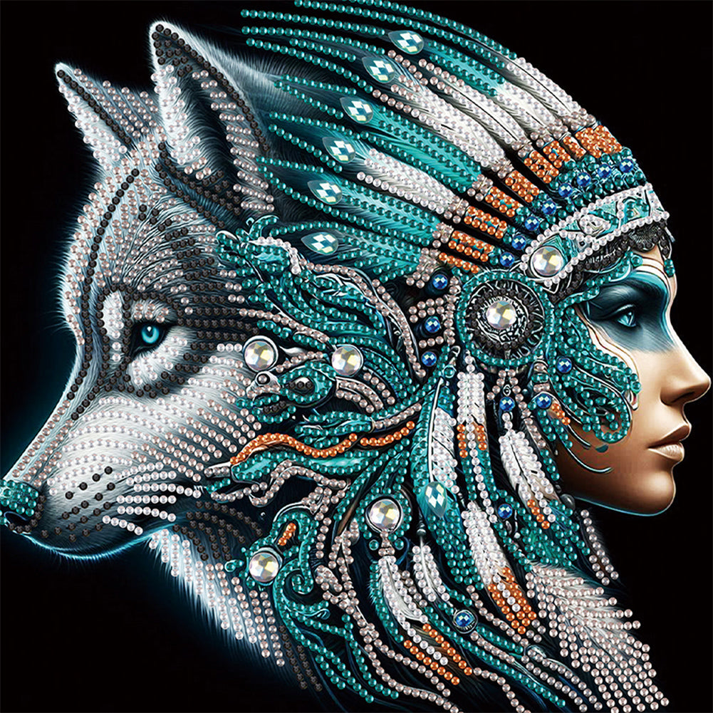 Elegant Woman - Special Shaped Drill Diamond Painting 30*30CM