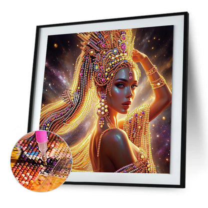 Elegant Woman - Special Shaped Drill Diamond Painting 30*30CM