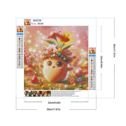 Flower Mushroom - Full Round Drill Diamond Painting 30*30CM