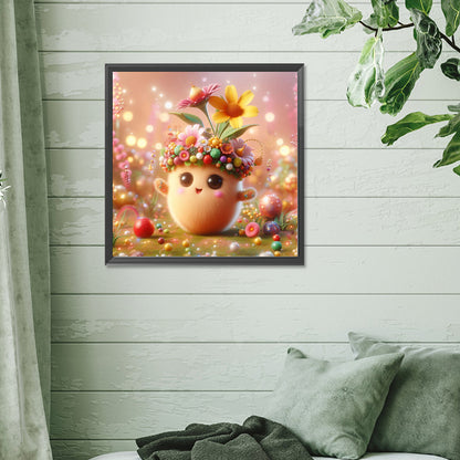 Flower Mushroom - Full Round Drill Diamond Painting 30*30CM