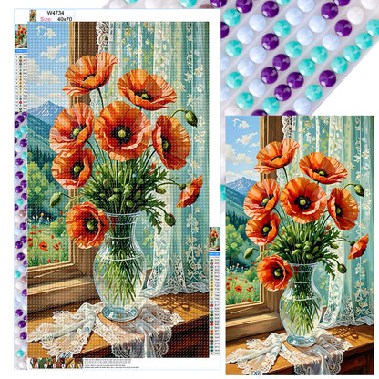 Poppy - Full Round Drill Diamond Painting 40*70CM