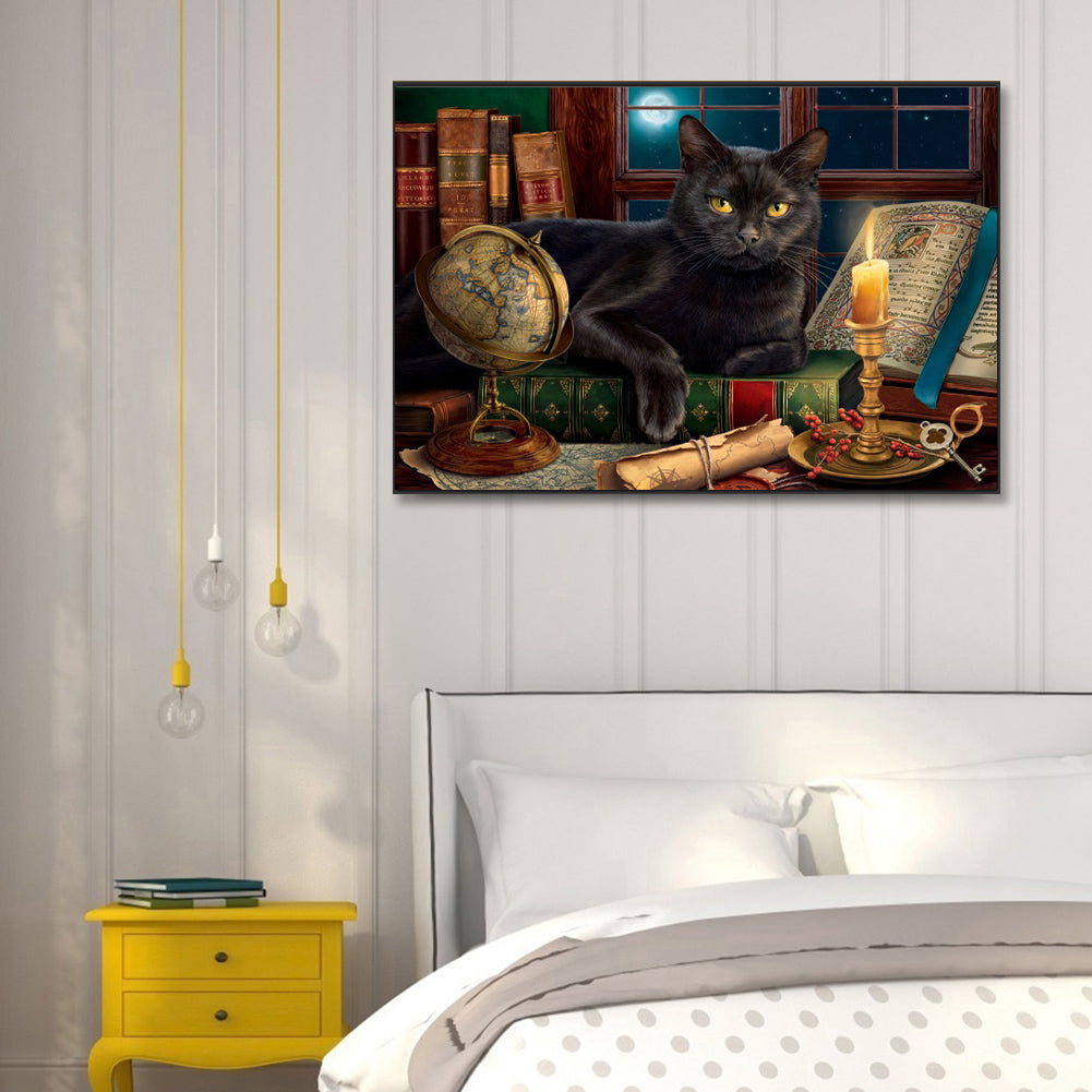 Black Cat - Full Square Drill Diamond Painting 60*40CM