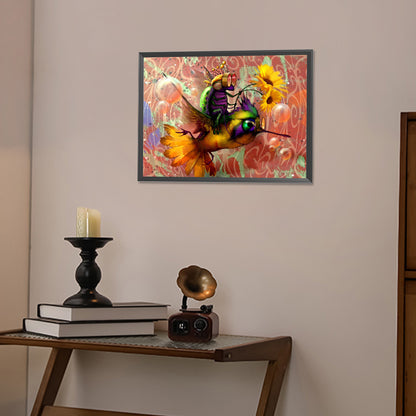 Hummingbird - Full AB Round Drill Diamond Painting 50*40CM