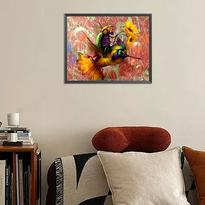 Hummingbird - Full AB Round Drill Diamond Painting 50*40CM