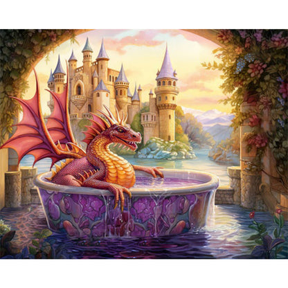 Dragon - Full AB Round Drill Diamond Painting 50*40CM
