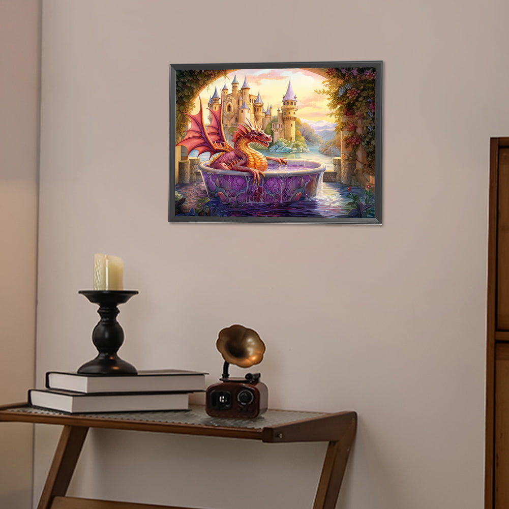 Dragon - Full AB Round Drill Diamond Painting 50*40CM