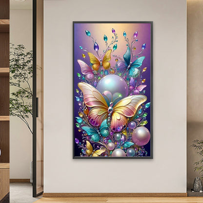 Pearl Butterfly - Full Square Drill Diamond Painting 40*70CM