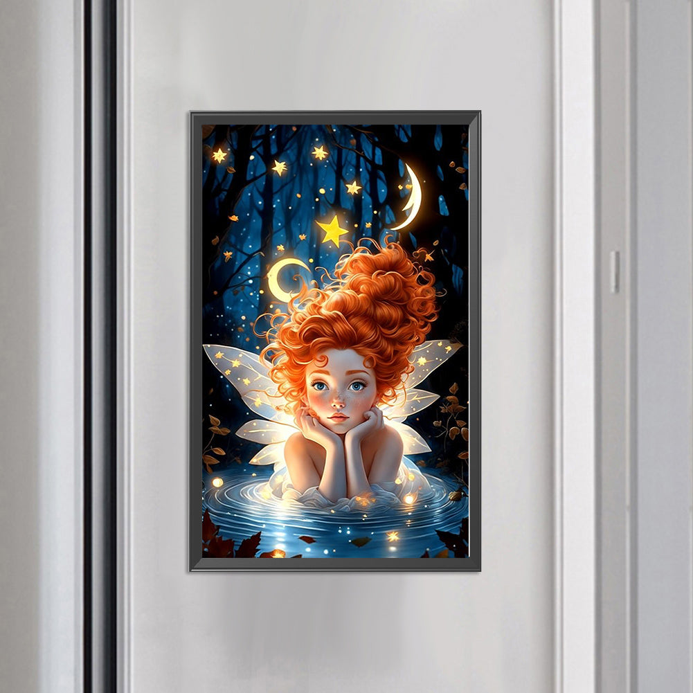 Moon Elf Girl - Full Round Drill Diamond Painting 40*65CM
