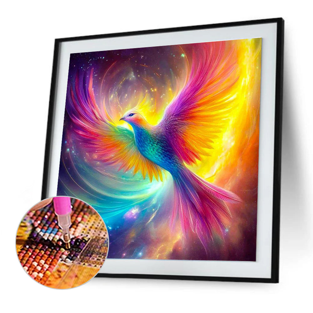 Phoenix With Wings - Full Round Drill Diamond Painting 30*30CM