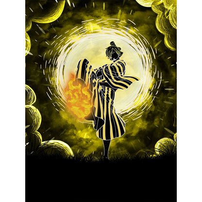 Anime Silhouette - Full Round Drill Diamond Painting 30*40CM