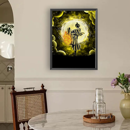 Anime Silhouette - Full Round Drill Diamond Painting 30*40CM