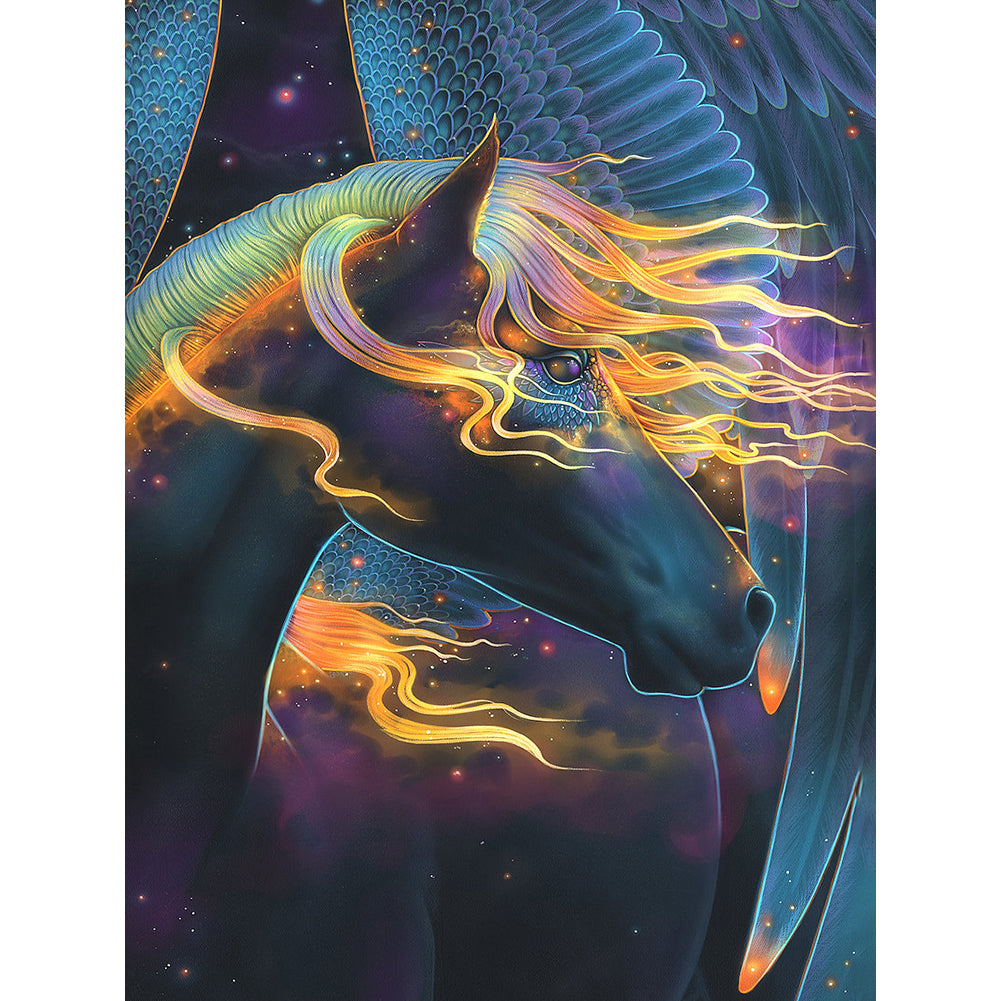 Abstract Horse - Full Round Drill Diamond Painting 30*40CM