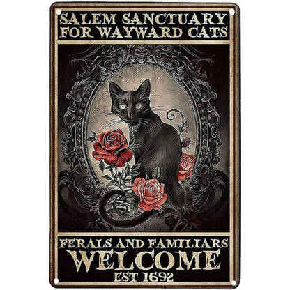 Rose From Black Cat - Full Square Drill Diamond Painting 40*60CM