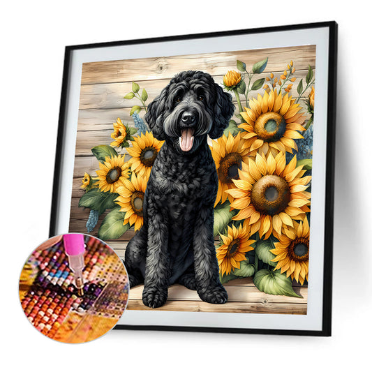 Black Teddy - Full Round Drill Diamond Painting 40*40CM