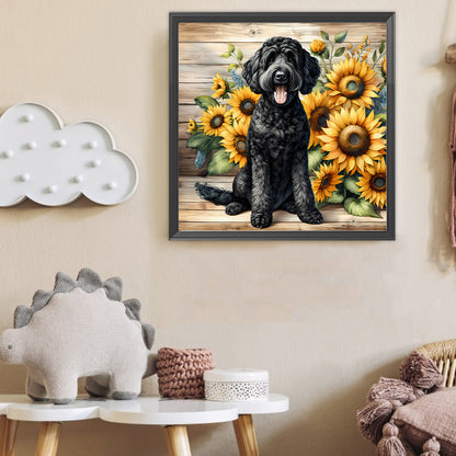 Black Teddy - Full Round Drill Diamond Painting 40*40CM