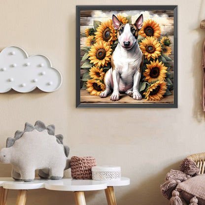 Bull Terrier - Full Round Drill Diamond Painting 40*40CM