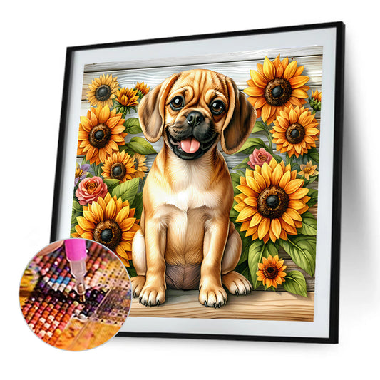 Dachshund - Full Round Drill Diamond Painting 40*40CM