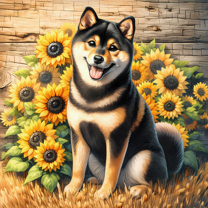 Chinese Rural Dog - Full Round Drill Diamond Painting 40*40CM