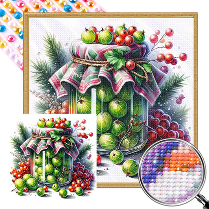 Fruit Jar - Full AB Round Drill Diamond Painting 40*40CM