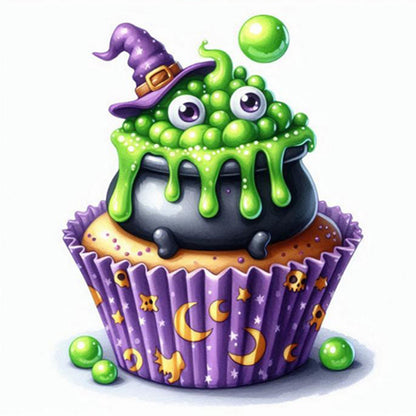 Crock Pot Cupcake - Full AB Round Drill Diamond Painting 40*40CM