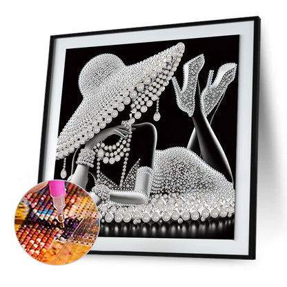 Elegant Lady - Special Shaped Drill Diamond Painting 30*30CM