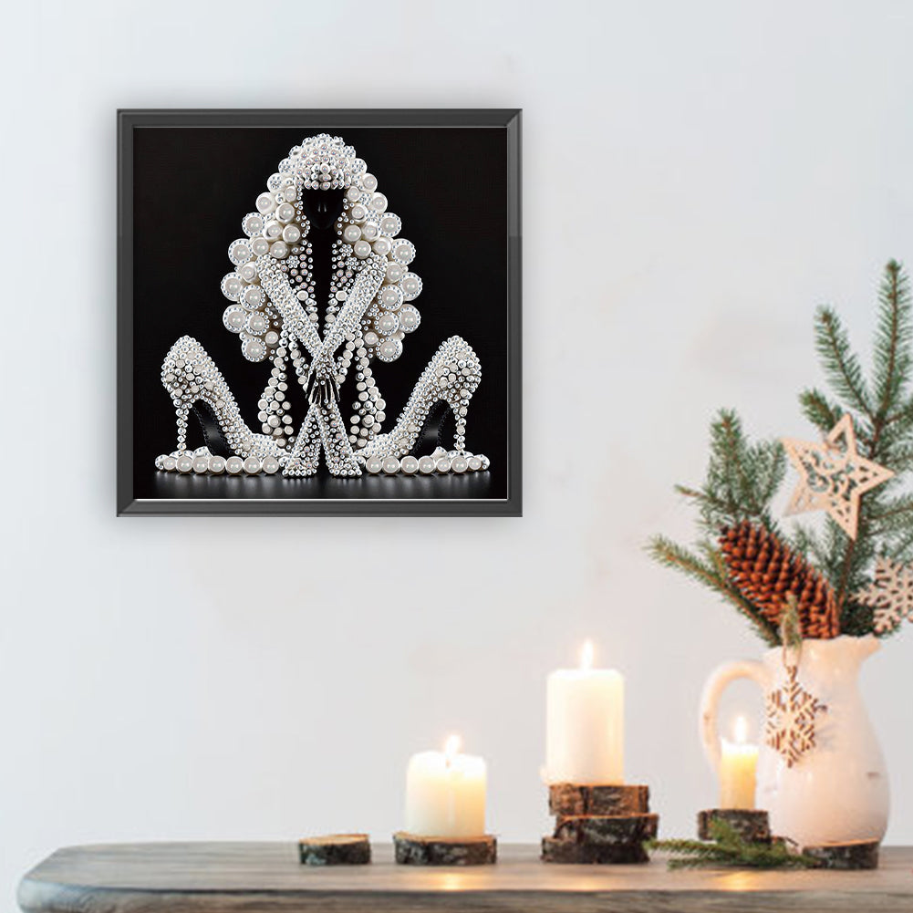 Elegant Lady - Special Shaped Drill Diamond Painting 30*30CM