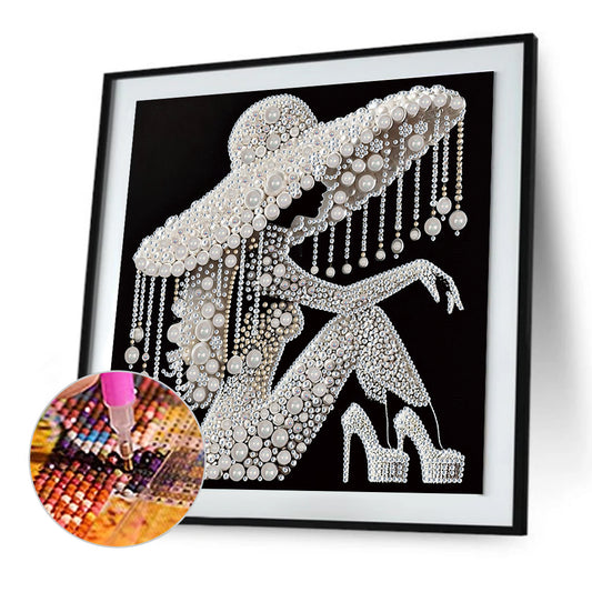 Elegant Lady - Special Shaped Drill Diamond Painting 30*30CM