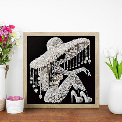 Elegant Lady - Special Shaped Drill Diamond Painting 30*30CM