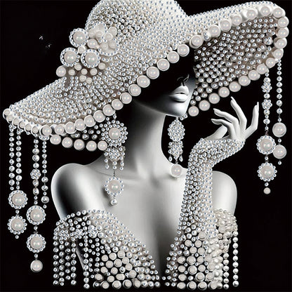 Elegant Lady - Special Shaped Drill Diamond Painting 30*30CM