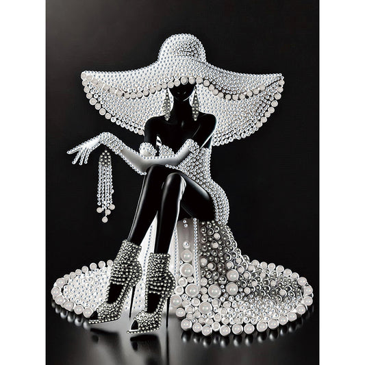 Elegant Lady - Special Shaped Drill Diamond Painting 30*40CM