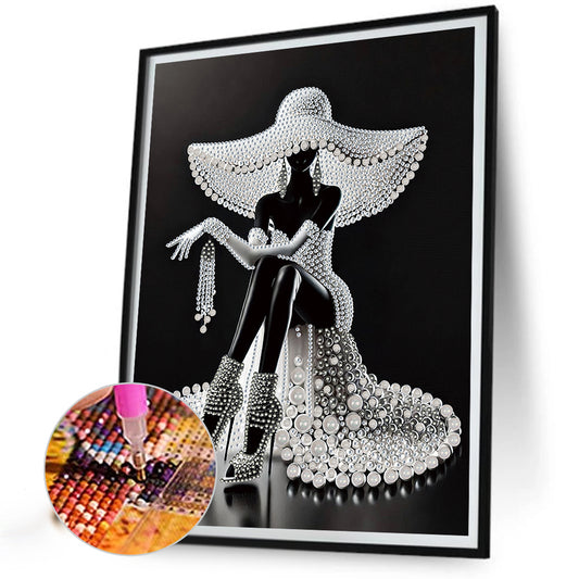 Elegant Lady - Special Shaped Drill Diamond Painting 30*40CM