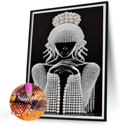 Elegant Lady - Special Shaped Drill Diamond Painting 30*40CM