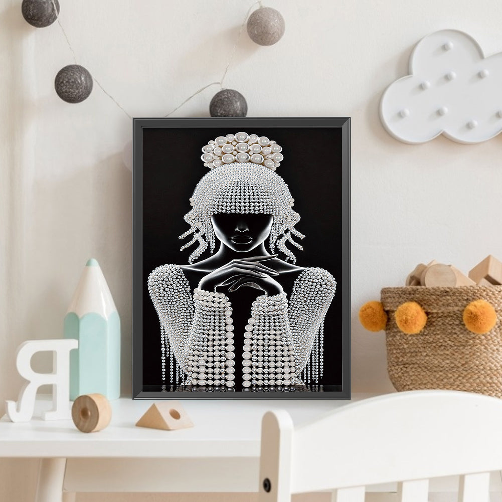 Elegant Lady - Special Shaped Drill Diamond Painting 30*40CM