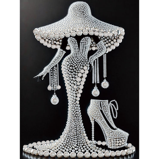 Elegant Lady - Special Shaped Drill Diamond Painting 30*40CM