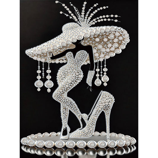 Elegant Lady - Special Shaped Drill Diamond Painting 30*40CM