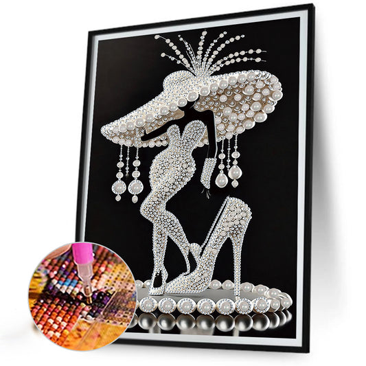 Elegant Lady - Special Shaped Drill Diamond Painting 30*40CM