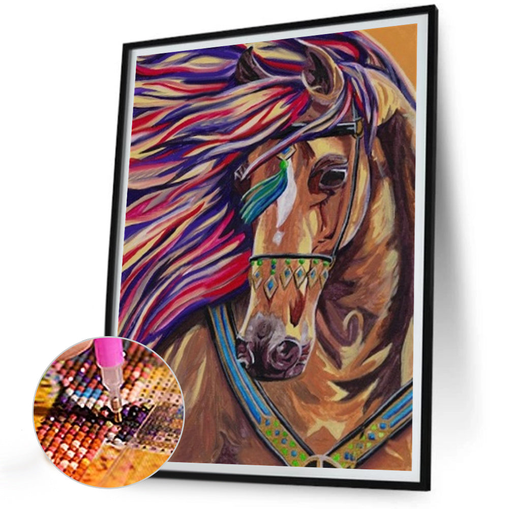 Horse - Full AB Square Drill Diamond Painting 30*40CM